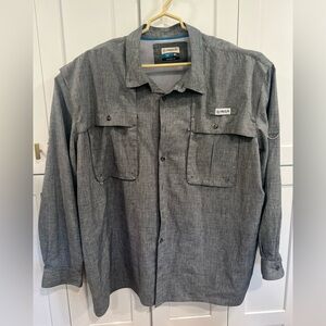 Magellan Outdoors Men’s Aransas Pass Heather long sleeve fishing shirt 4XL